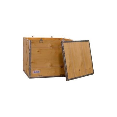 Global Industrial„¢ 4 Panel Shipping Crate W/ Lid, 23-1/4L X 19-1/4W X 19-1/2H